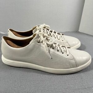 Cole Haan Grand crosscourt II White Leather Lace Up Sneakers Mens 12M Casual